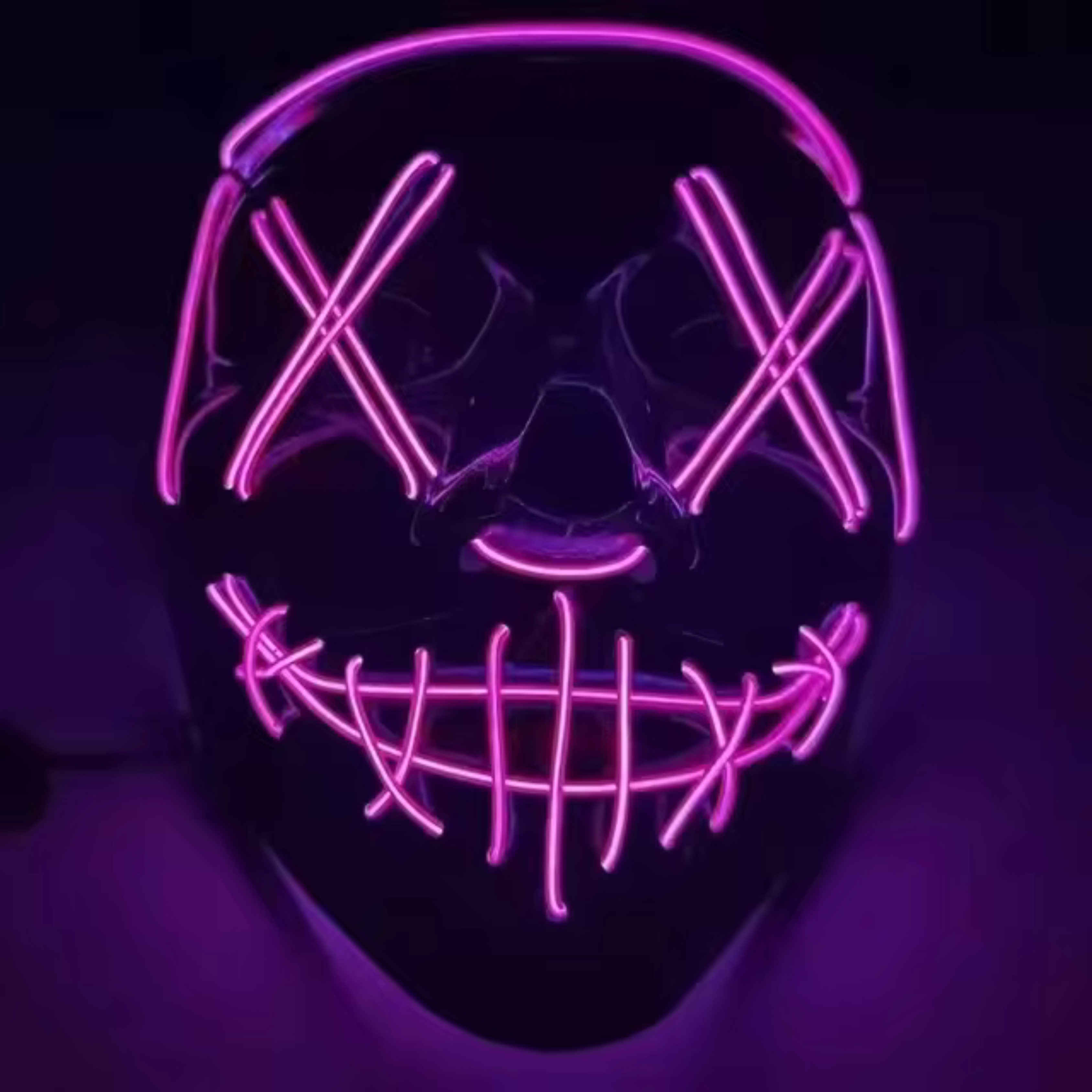 Halloween LED Neon Masque